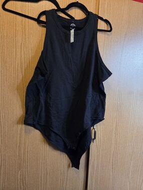 Maurices Black Sleeveless High-Neck Bodysuit